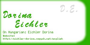 dorina eichler business card